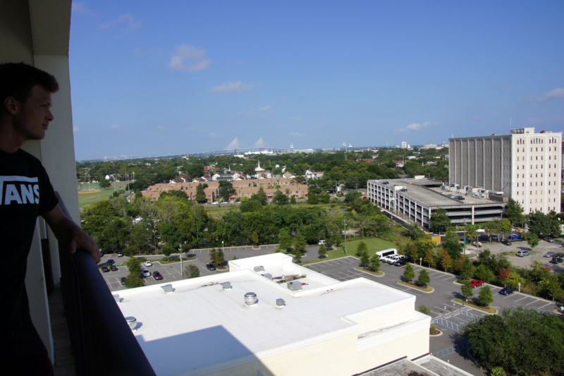 View from Penthouse Marriott Hotel Charleston