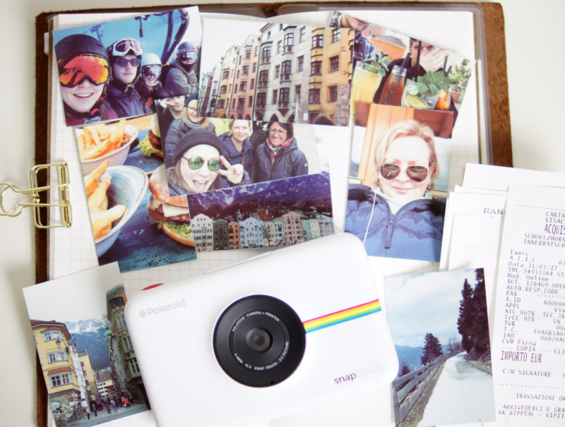 Polaroid Snap Touch Kamera Test Reisealbum