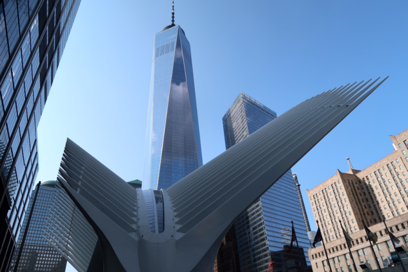 Oculus und One World Trade Center New York City
