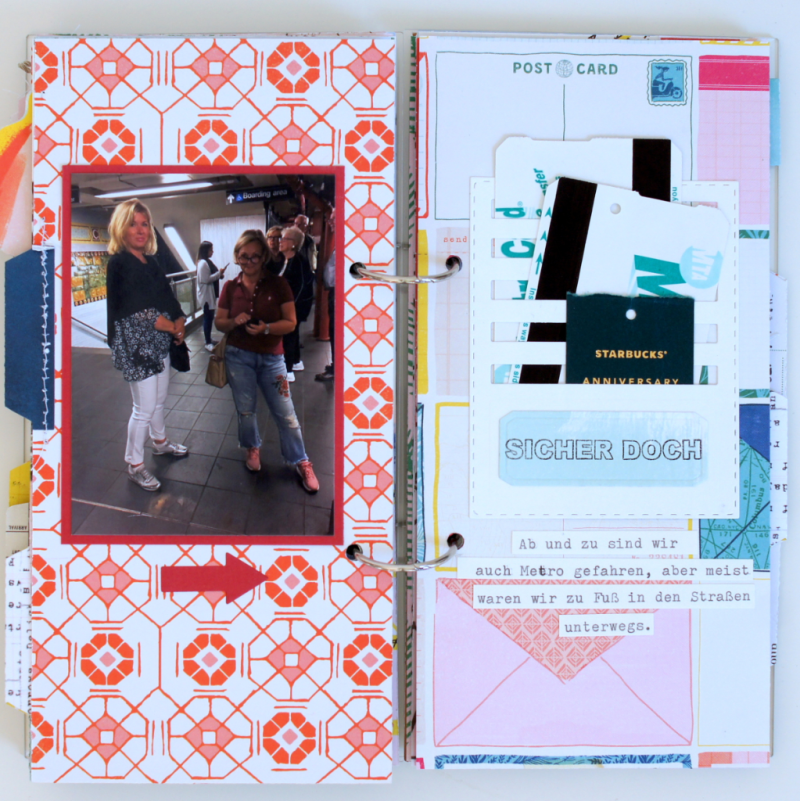 Acryl Scrapbooking Album im Travellers Notebook Format