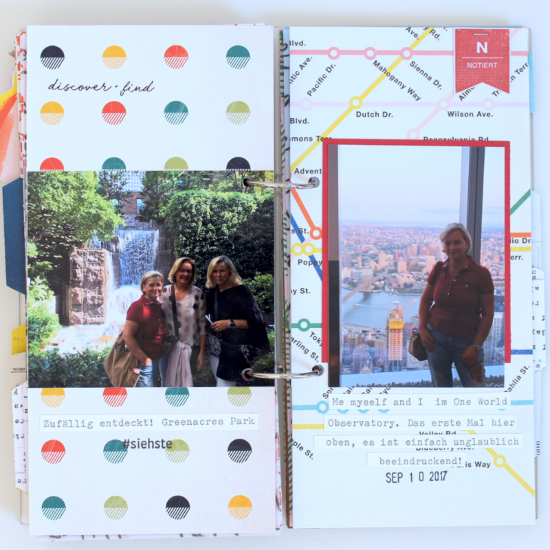 Acryl Scrapbooking Album im Travellers Notebook Format