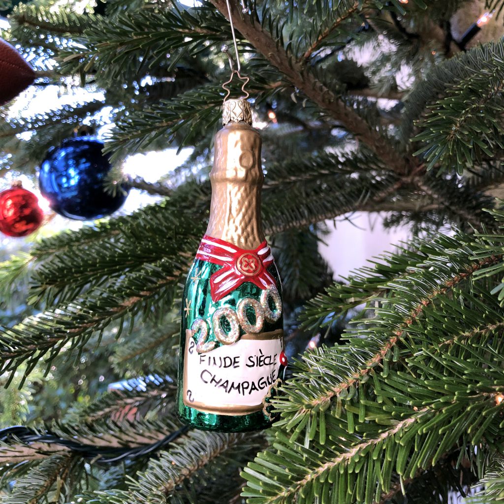 Champagner-Ornament 2000