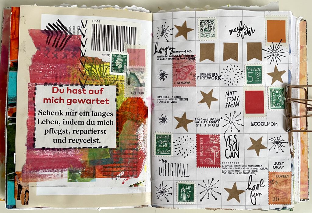 Mixed Media Artjournal Collage