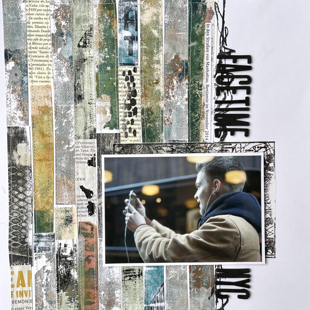Scrapbooking Layout Gelpress Collage
