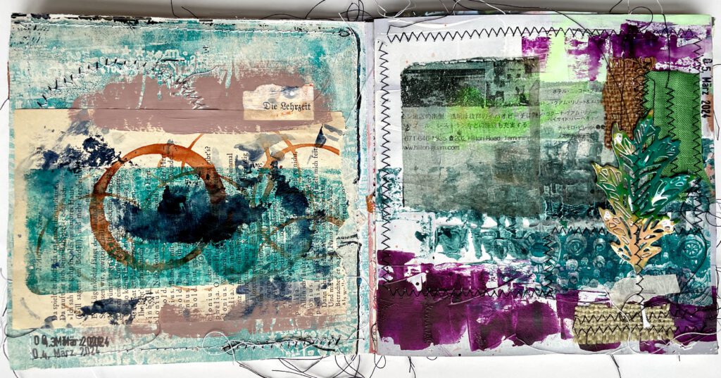 Mini Book Mixed Media Collage 100 Day Project