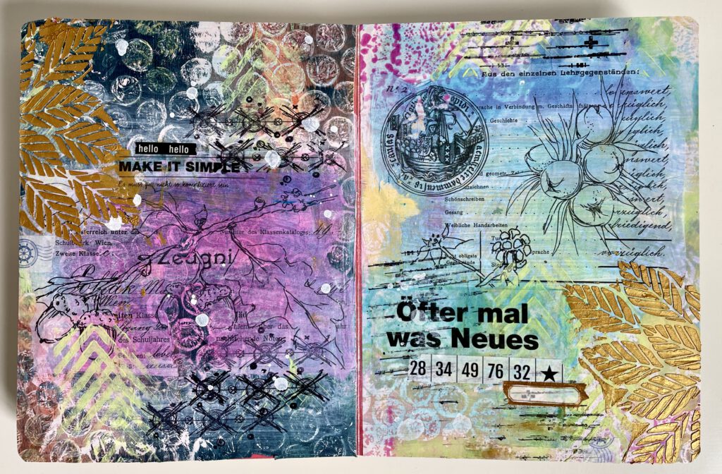 Paper Artsy Matte Tints Collage Art Journal
