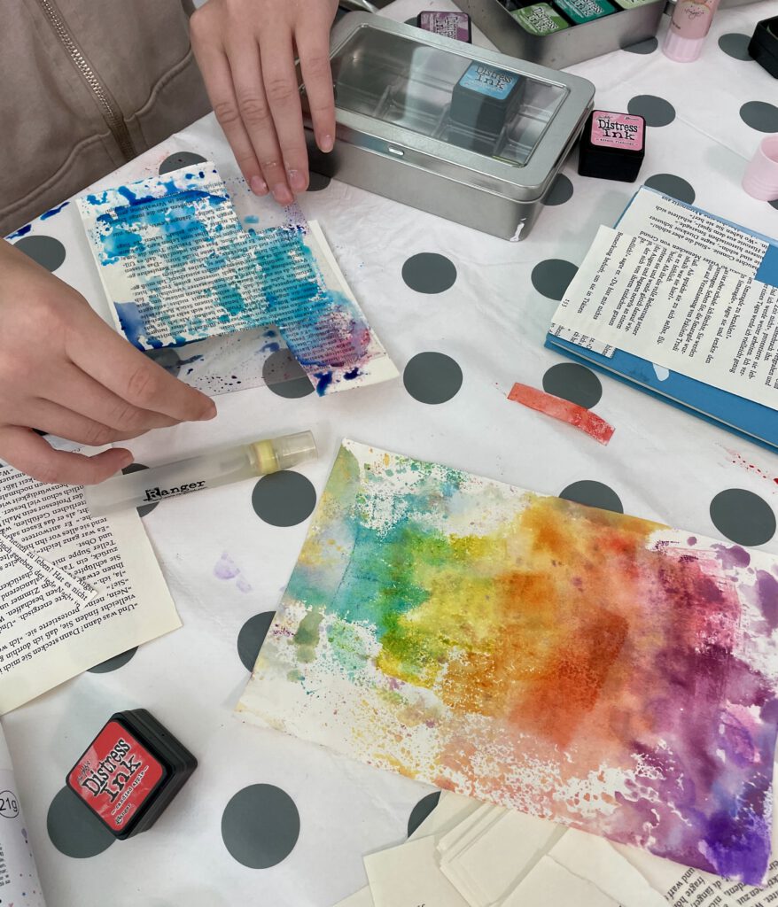 Scrapbooking Workshop Altes Buch