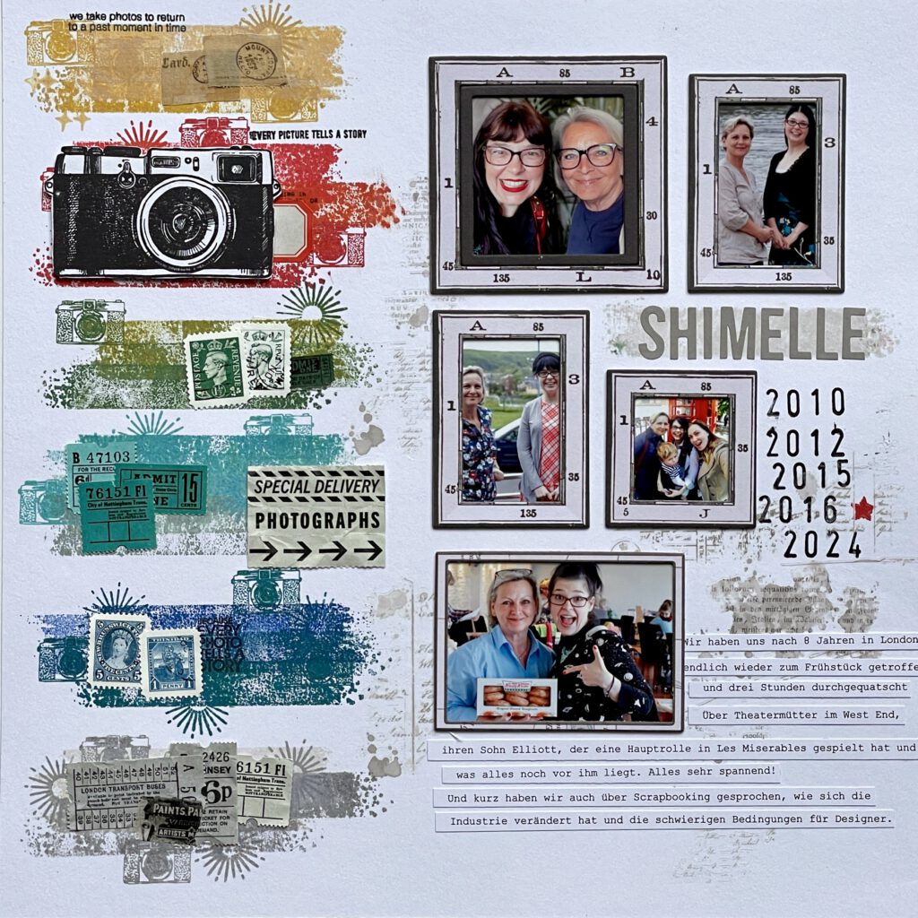 Scrapbooking Layout 49 & Market Wherever Frames Set