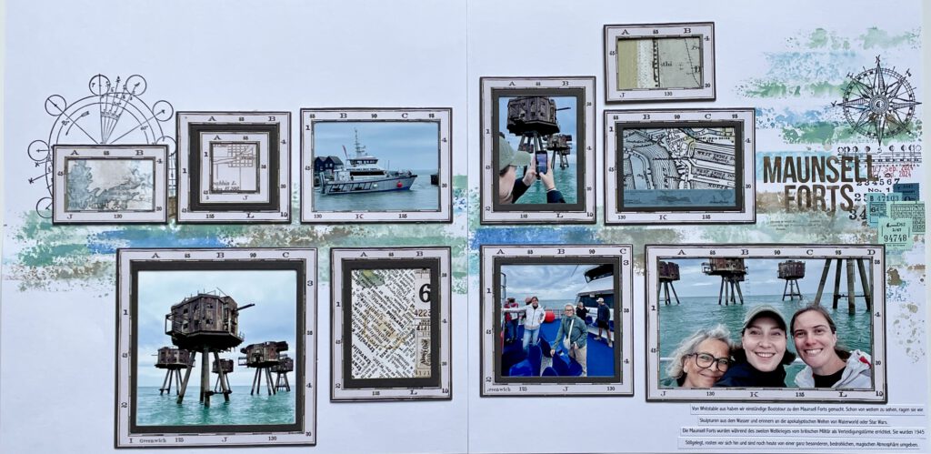 Scrapbooking Layout 49 & Market Wherever Frames Set