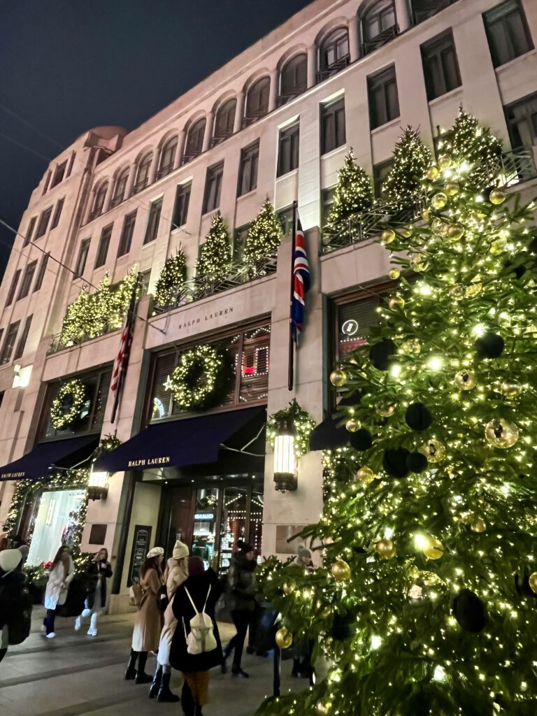 Weihnachten in London New Bond Street