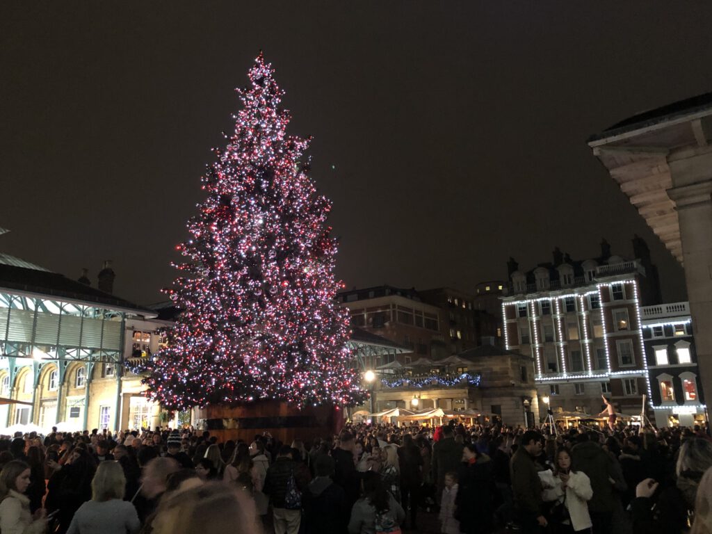 Weihnachtszeit in London Covent Garden