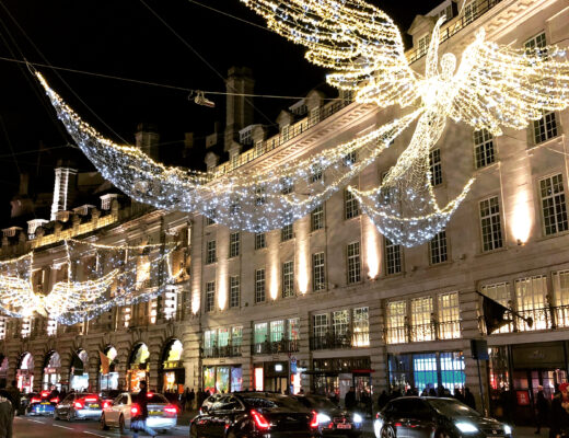 Weihnachtszeit in London Regent Street