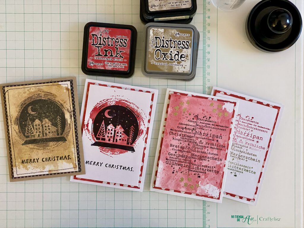 Cling Stamps by Tim Holtz Festive Print