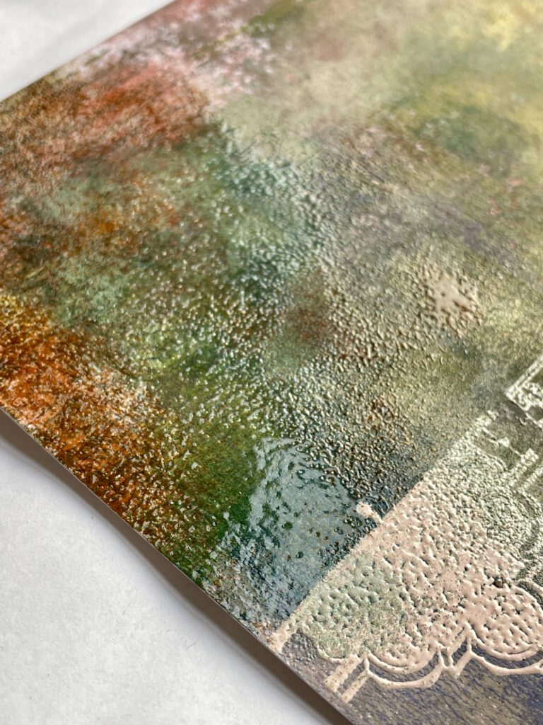 Mixed Media Scrapbooking Distress Embossing Glaze