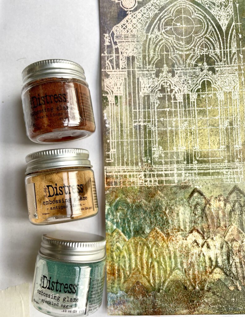 Mixed Media Scrapbooking Distress Embossing Glaze