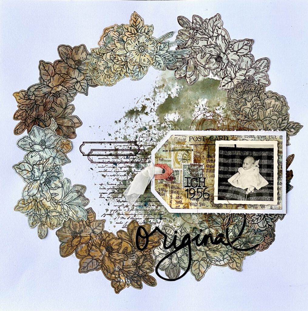Mixed Media Scrapbooking Layout