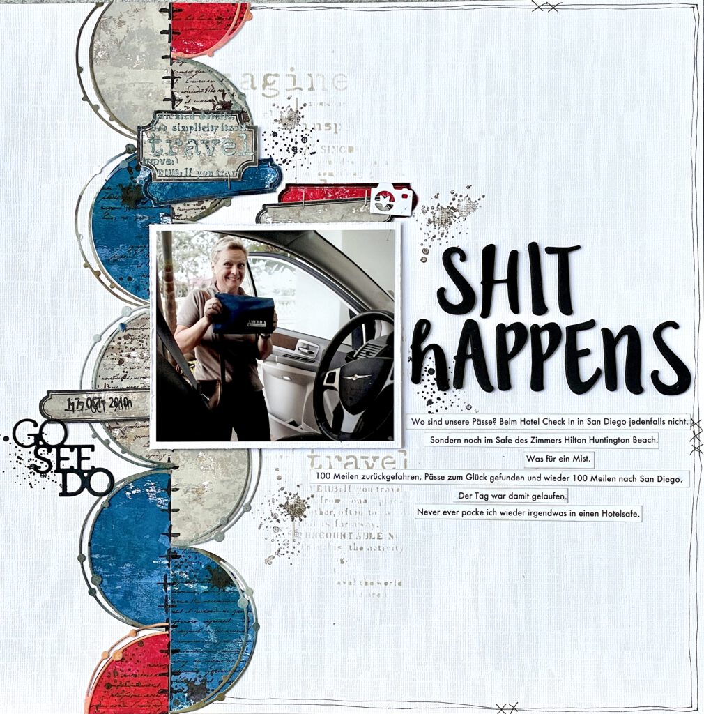 Mixed Media Scrapbooking Layout