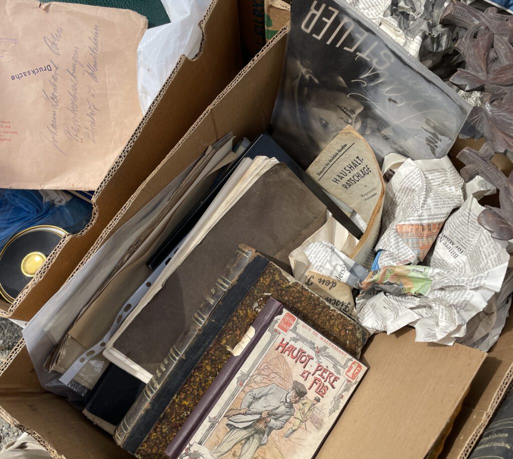 Vintage Papiere Flohmarkt