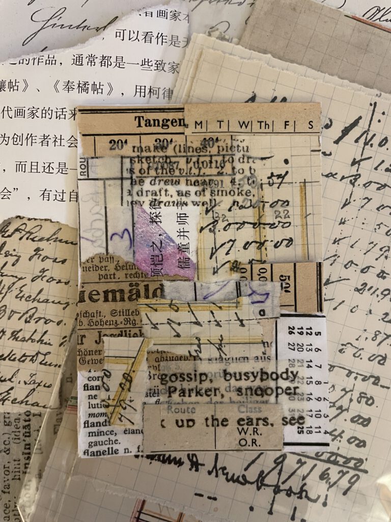 Artist Trading Cards im Vintage Stil