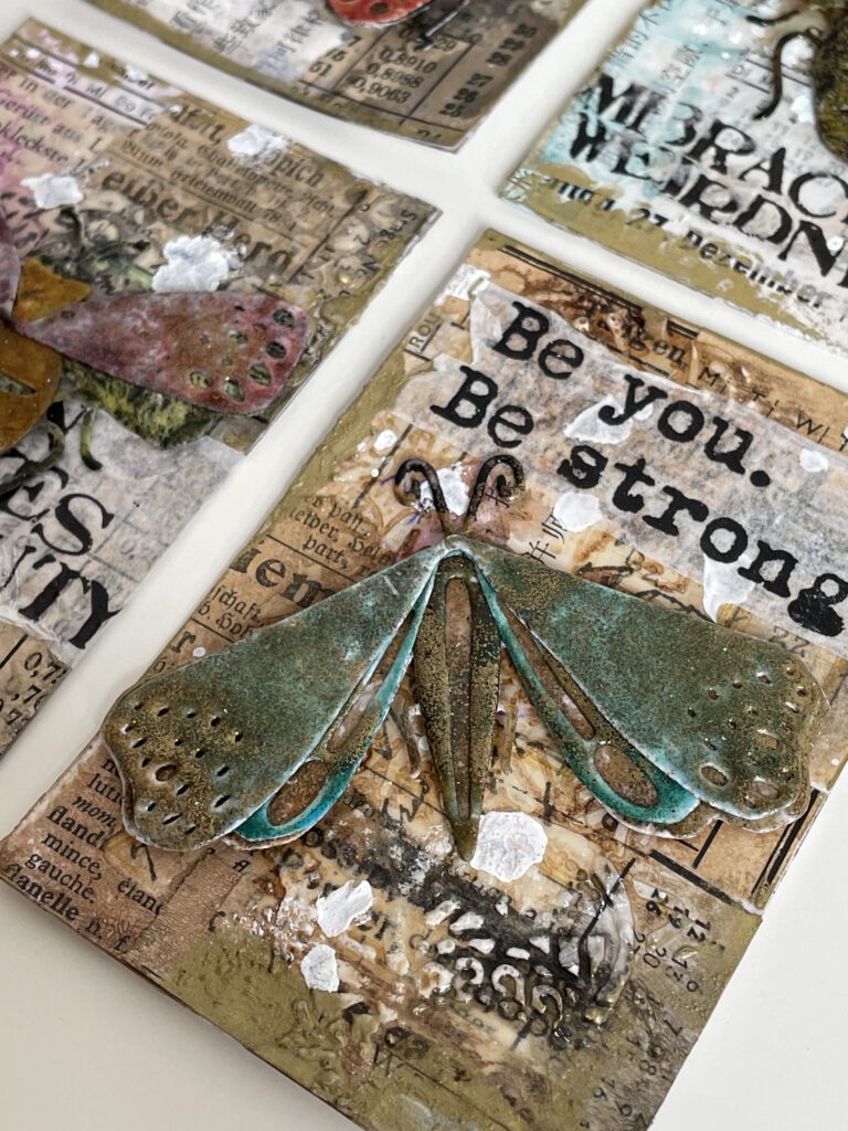 Artist Trading Cards mit Sizzix Funky Insects