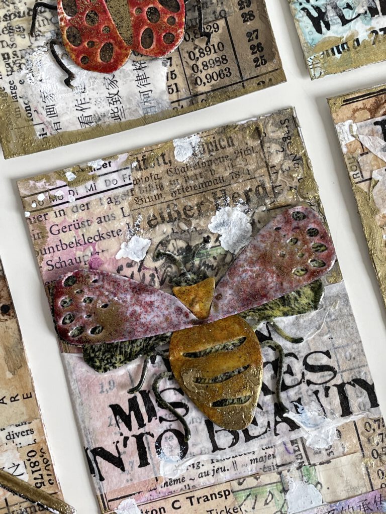 Artist Trading Cards mit Sizzix Funky Insects