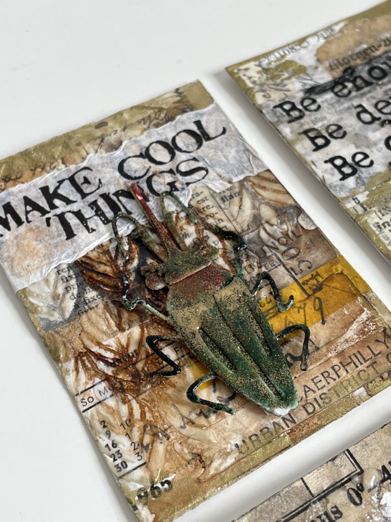Artist Trading Cards mit Sizzix Funky Insects