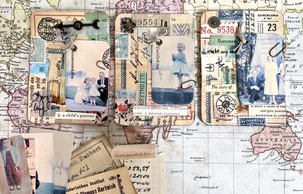 Vintage Artist Trading Cards mit Fotos