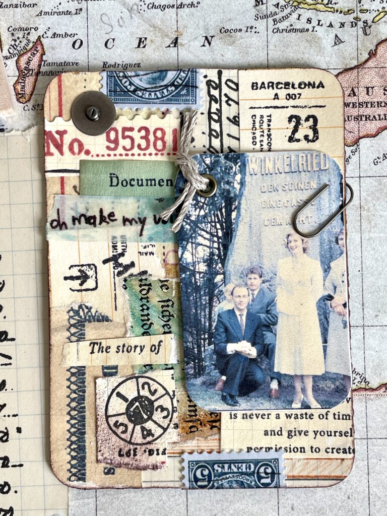 Vintage ATCs mit Fotos