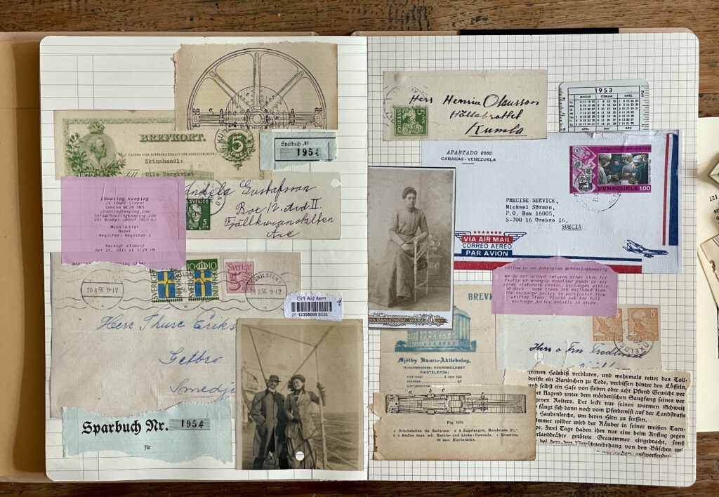 Vintage Paper Collage im Art Journal