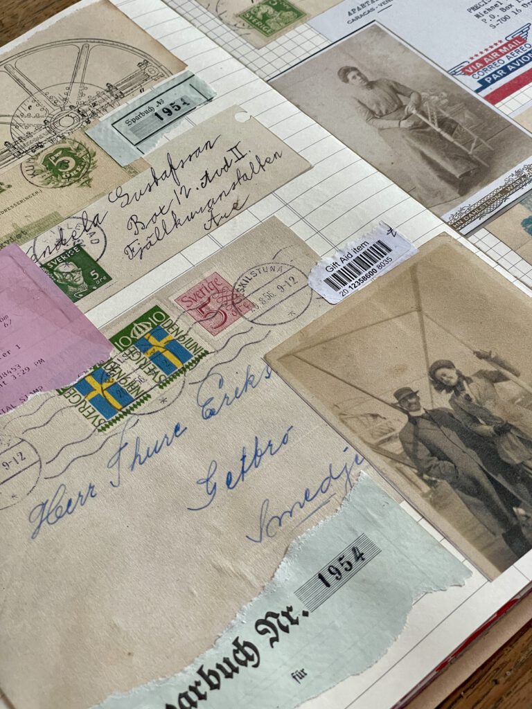 Vintage Paper Collage im Art Journal