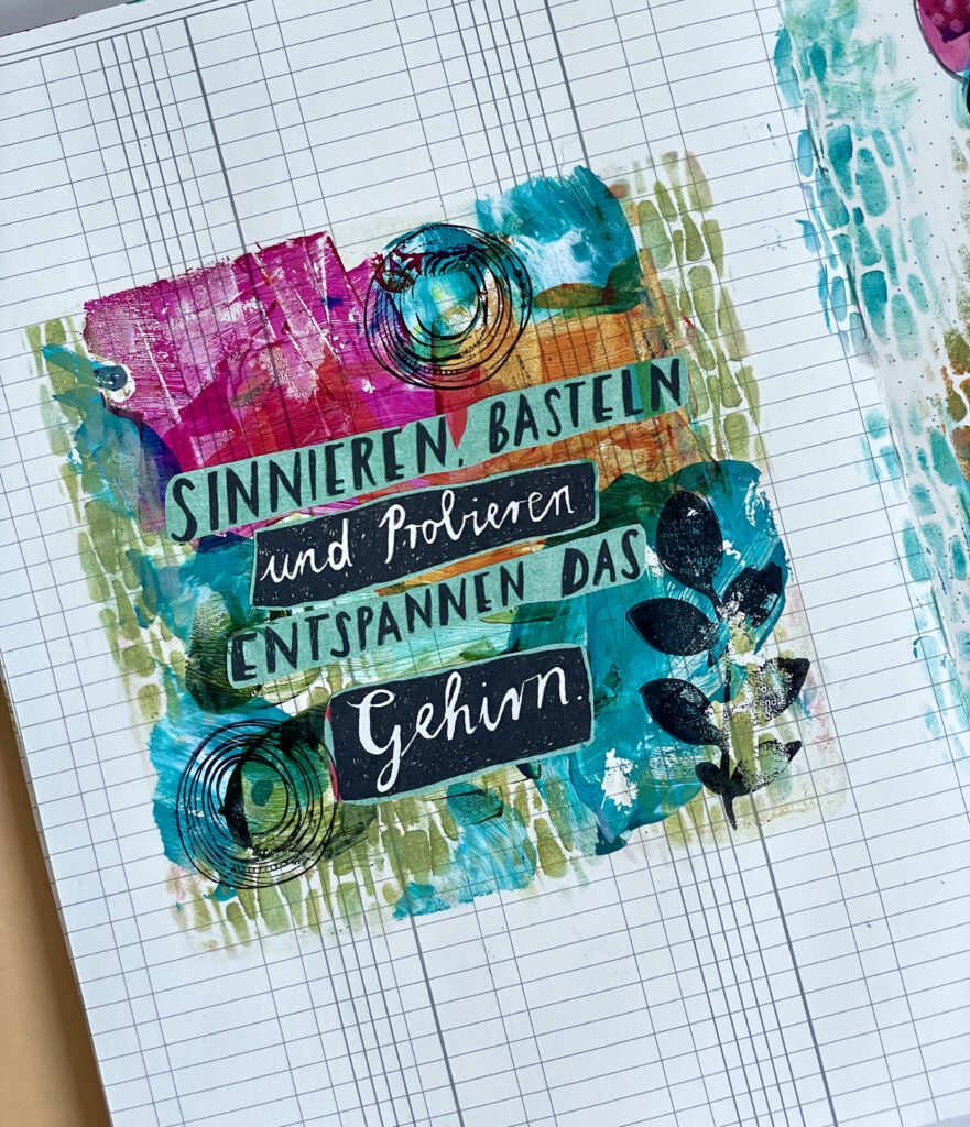 Art Journal Gel Print Collage