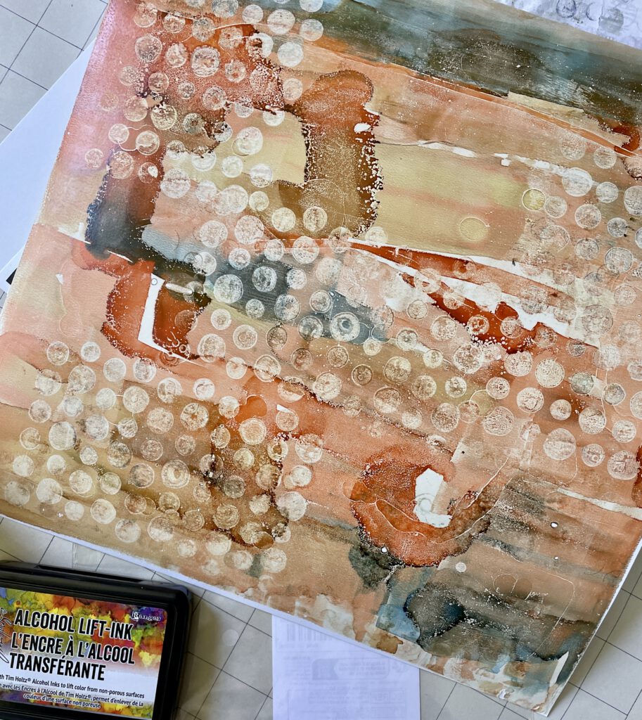 Workshop für Scrapbooking Layouts mit Alcohol Ink und Gelli Plate Mixed Media
