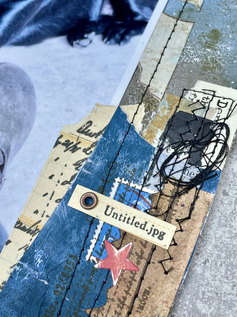 Scrapbooking Layouts mit Alcohol Ink Hintergrund Lexie