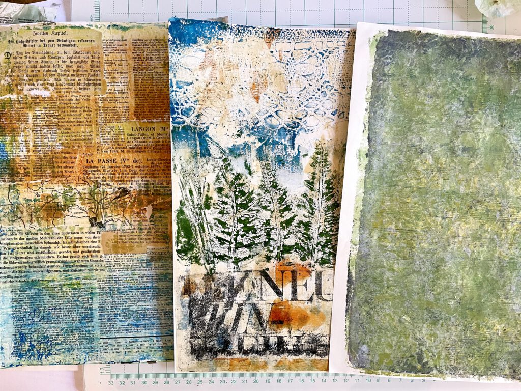 Neue Workshops Gelpress mit Blumen