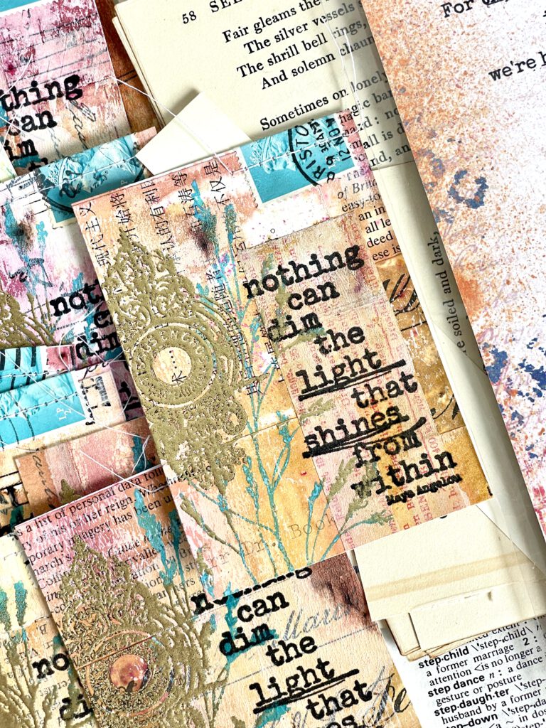 Artist Trading Cards Collage Zitate