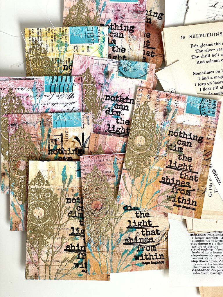 Artist Trading Cards Mixed Media Collage