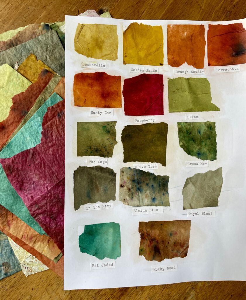 Infusions Paperartsy Seidenpapier einfärben für Collagen Mixed Media