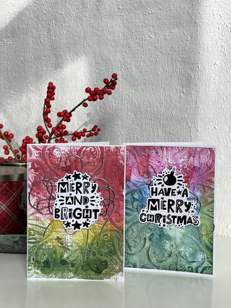 Weihnachtskarten 2025 Mixed Media