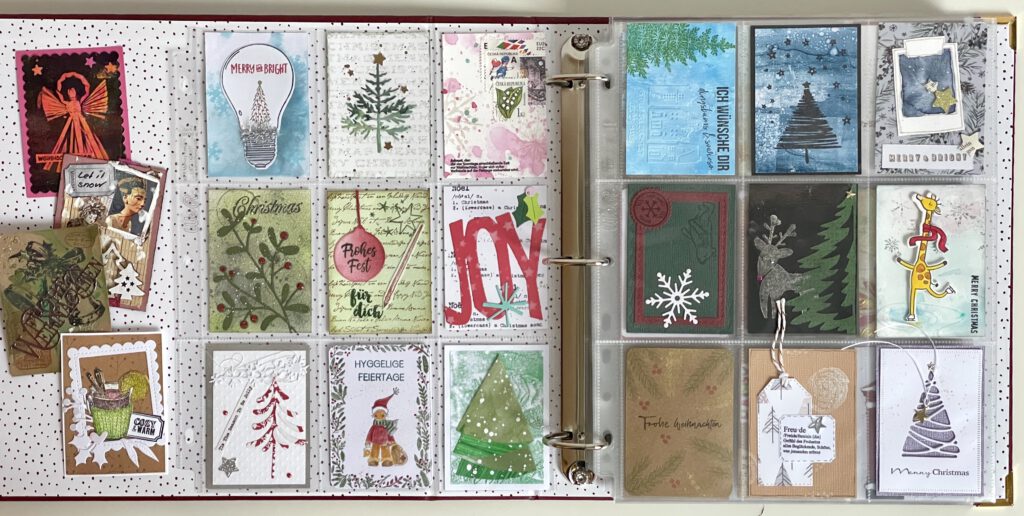 ATC Adventskalender 2025 alle Artist Trading Cards