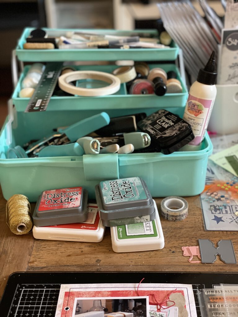 Aufbewahrungskoffer Scrapbooking Werkzeug