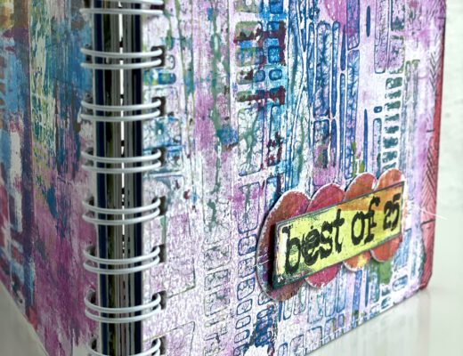 Cover Minibook mit Gelpress Druck