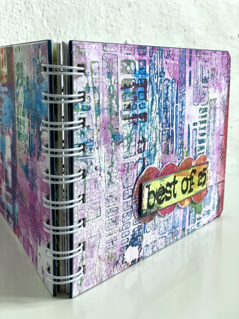 Cover Minibook mit Gelpress Druck