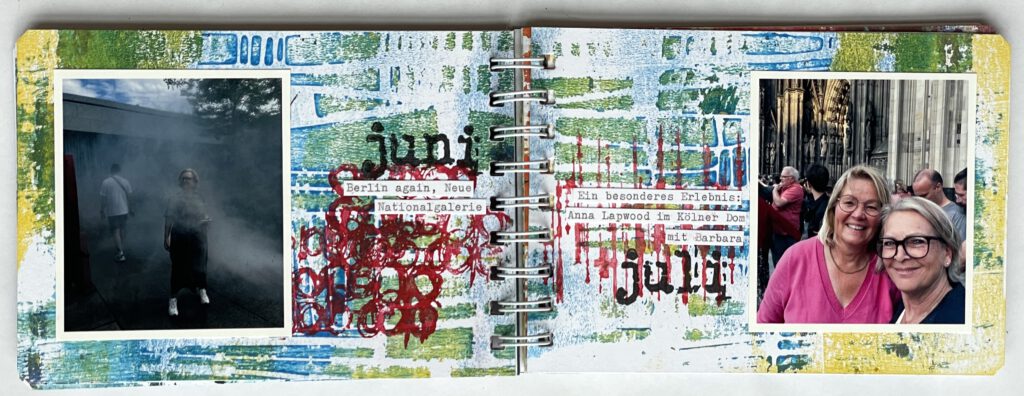 Minibook 2025 Best of mit Gelliplate Druck