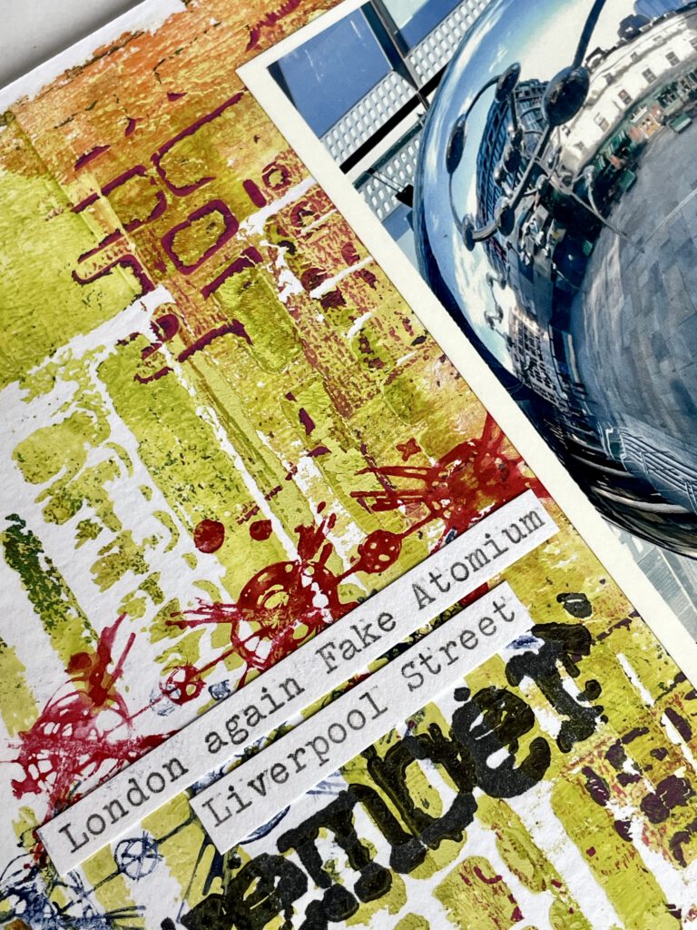 Minibook 2025 Best of mit Gelpress Druck Stempeln mit Aquarellstiften