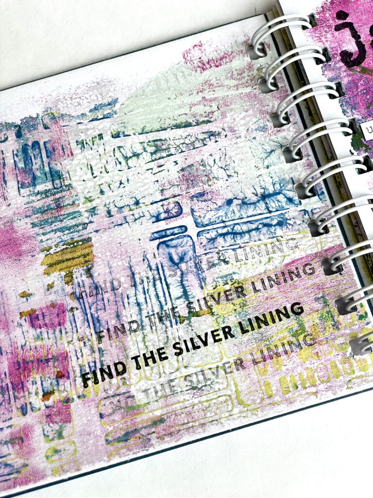 Cover Minibook mit Gelpress Druck