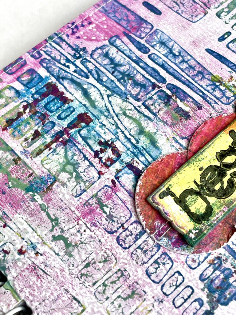 Cover Minibook mit Gelpress Druck