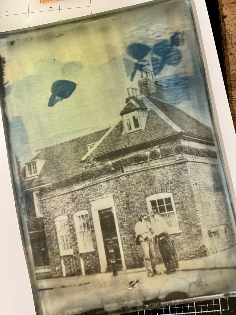 Gelpress Foto Transfer