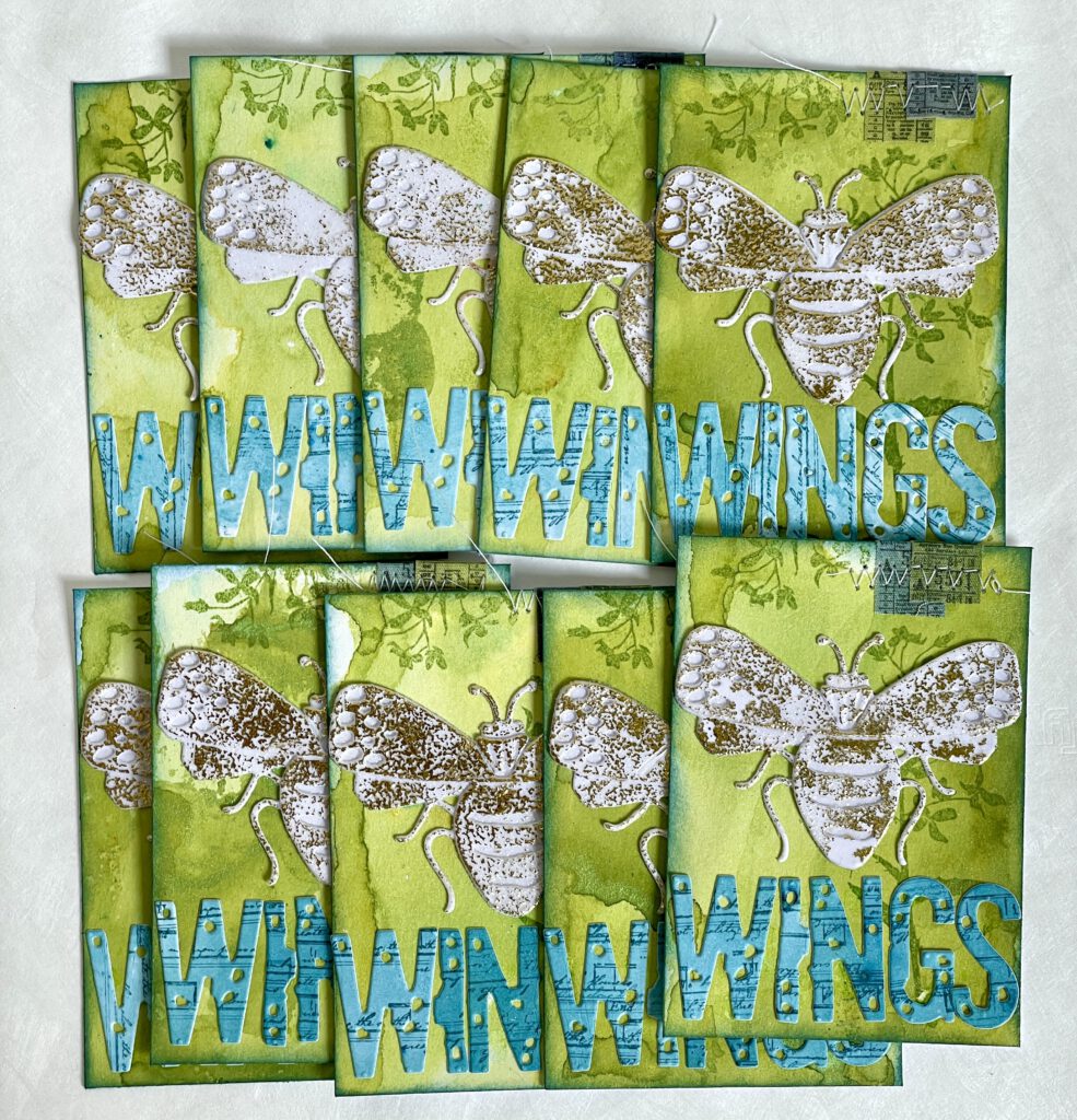 Mixed Media Artist Trading Cards Flügel