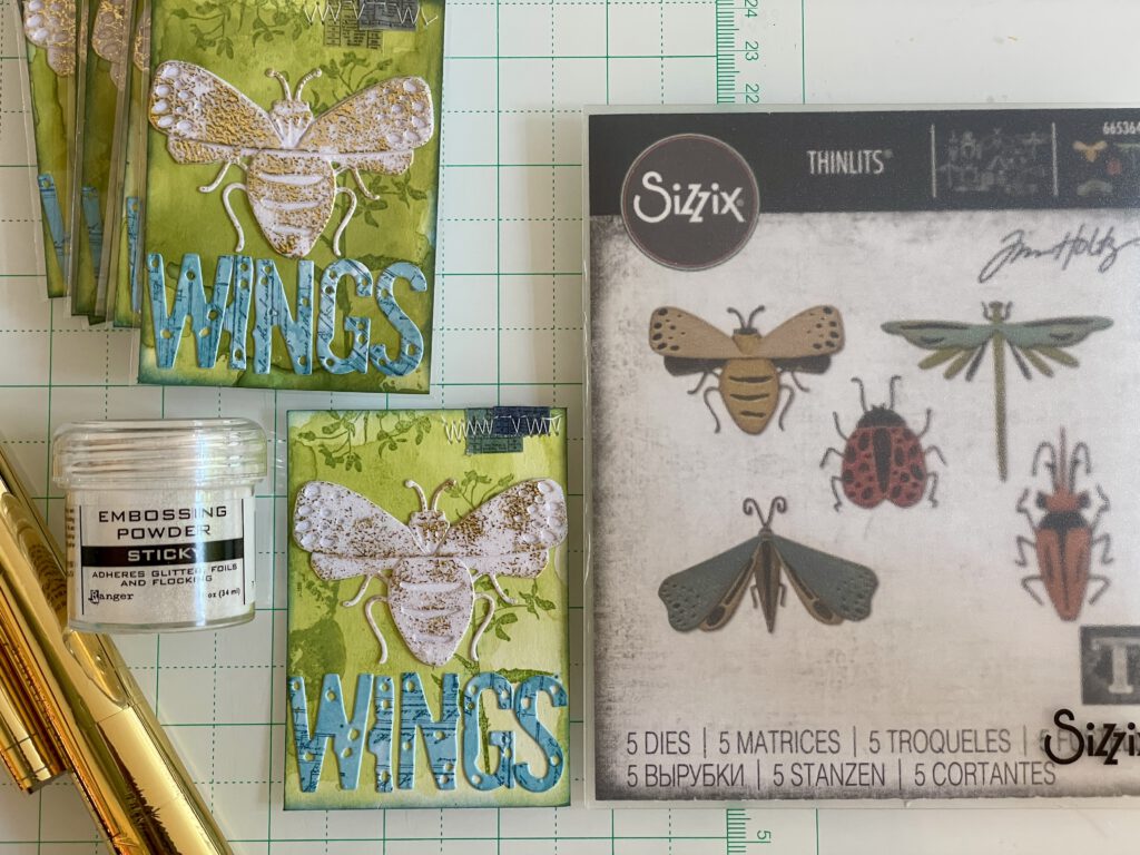 Mixed Media Artist Trading Cards Wings