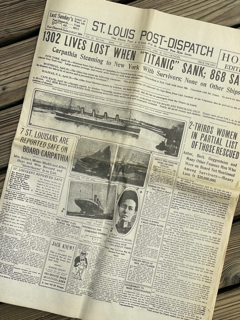 Freitagstipps Titanic Newspaper